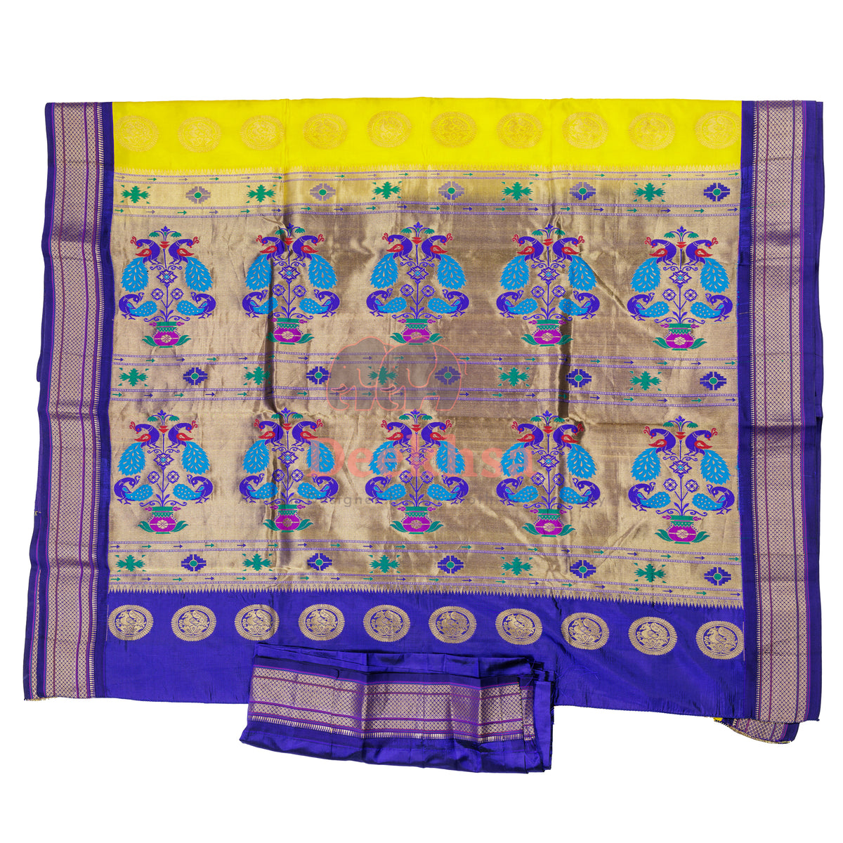 Ilkal Paithani Pure Silk