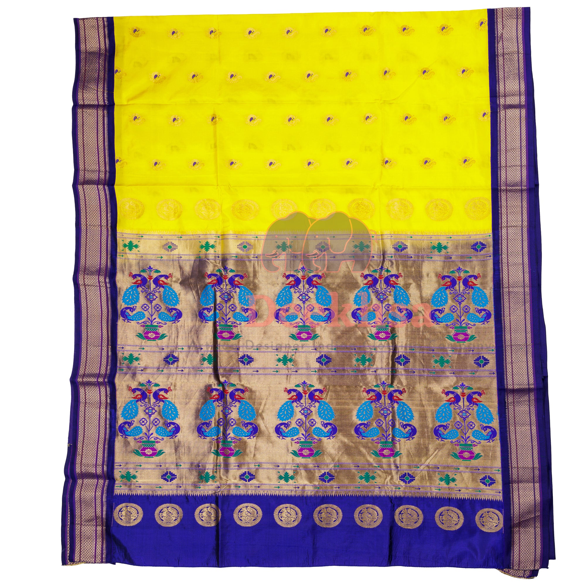 Ilkal Paithani Pure Silk