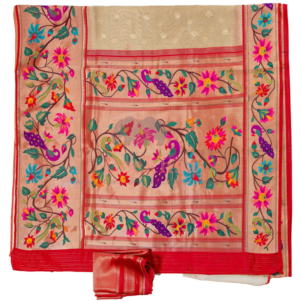 Paithani Pure Silk Tissue